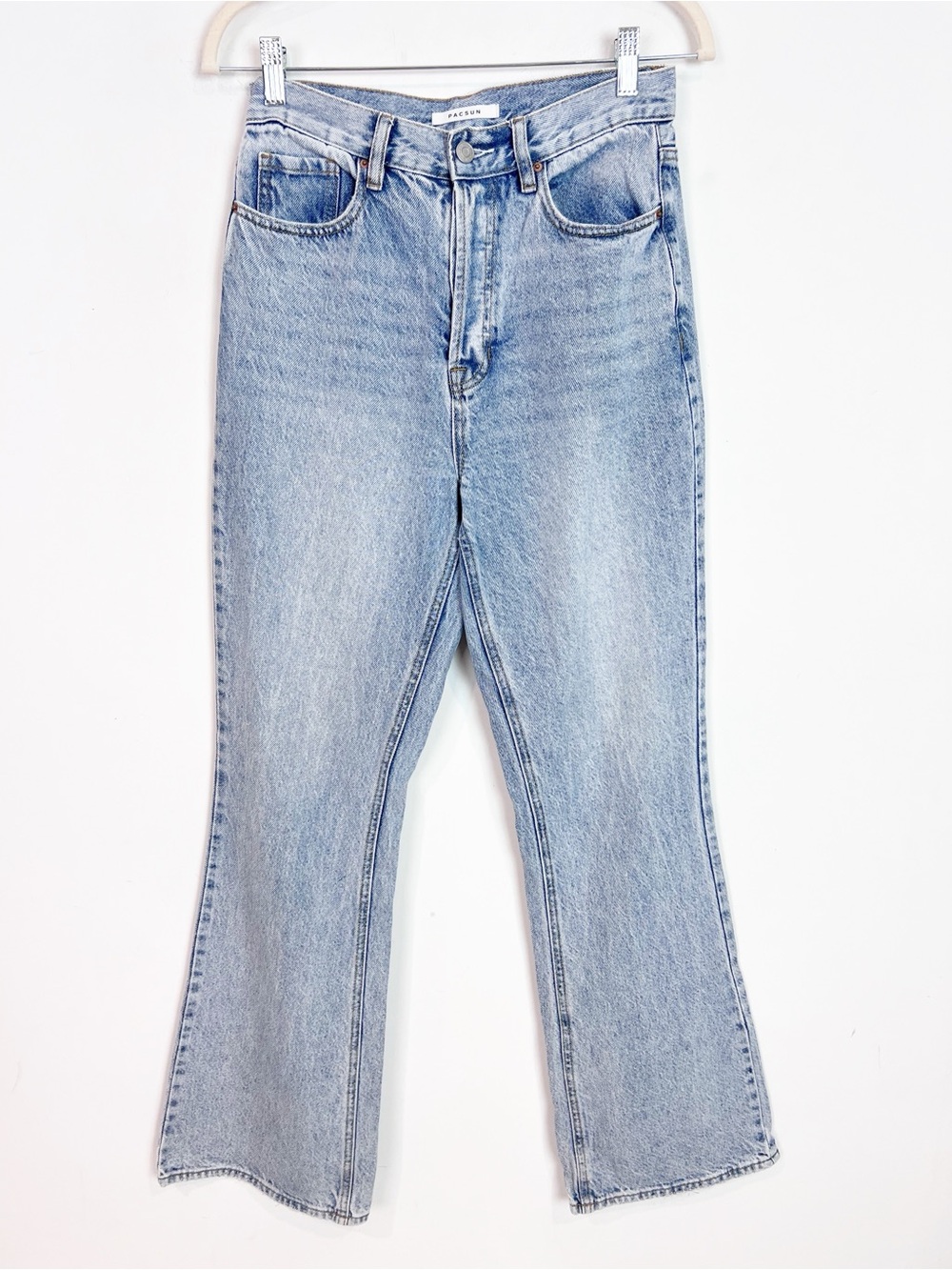 PACSUN BUTTON FLY HIGH RISE BOOTCUT JEANS WOMENS SZ 27